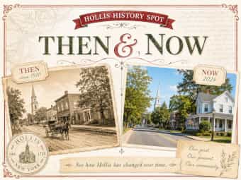 Then and Now views of Hollis